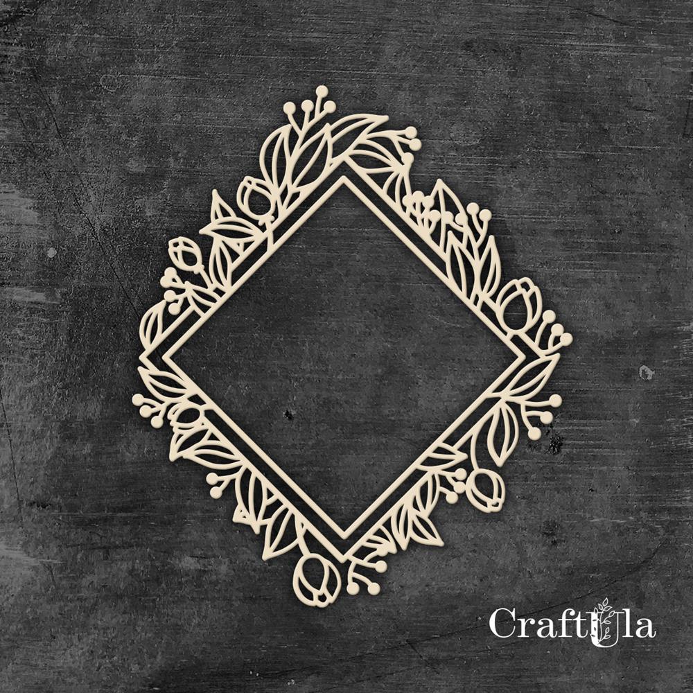 Set of Chipboard Frames 1122 (2 pcs, approx. 10x8,5x0,15cm)