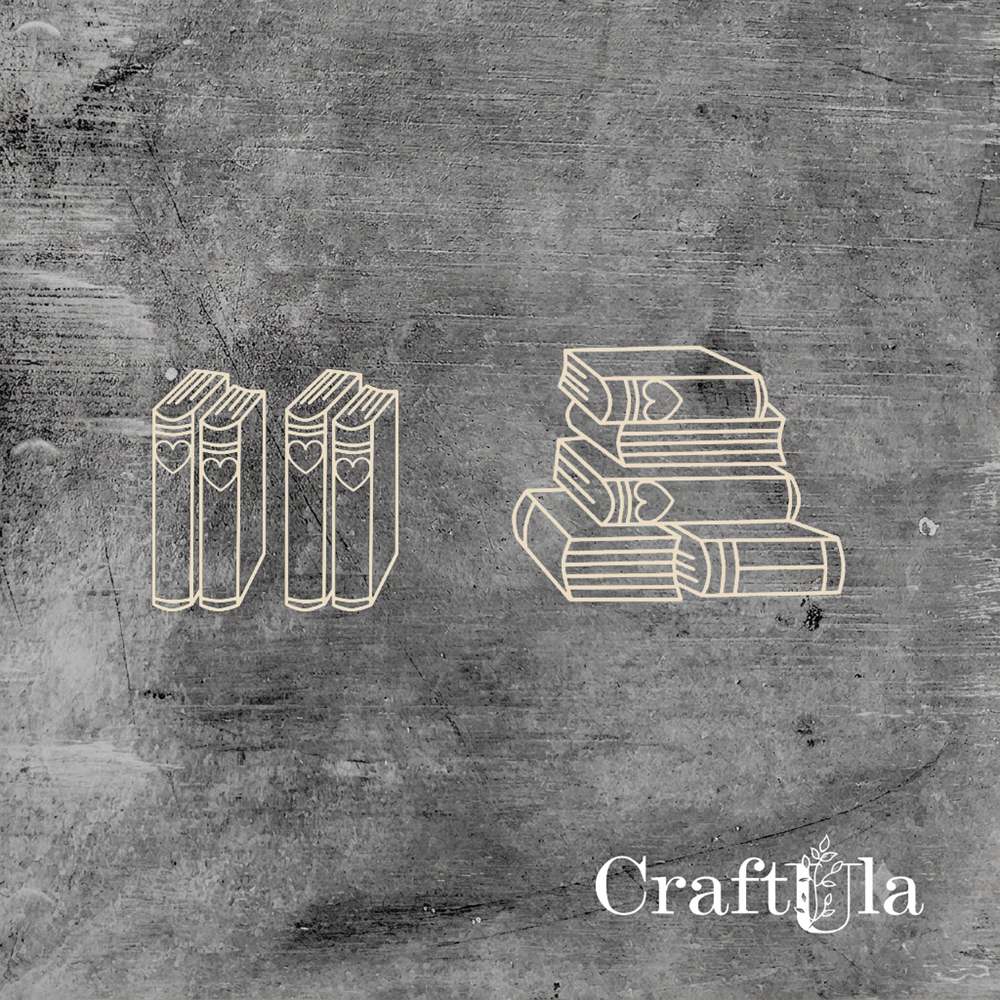 Set of Chipboard Books 2 (7x3x0,15cm each)