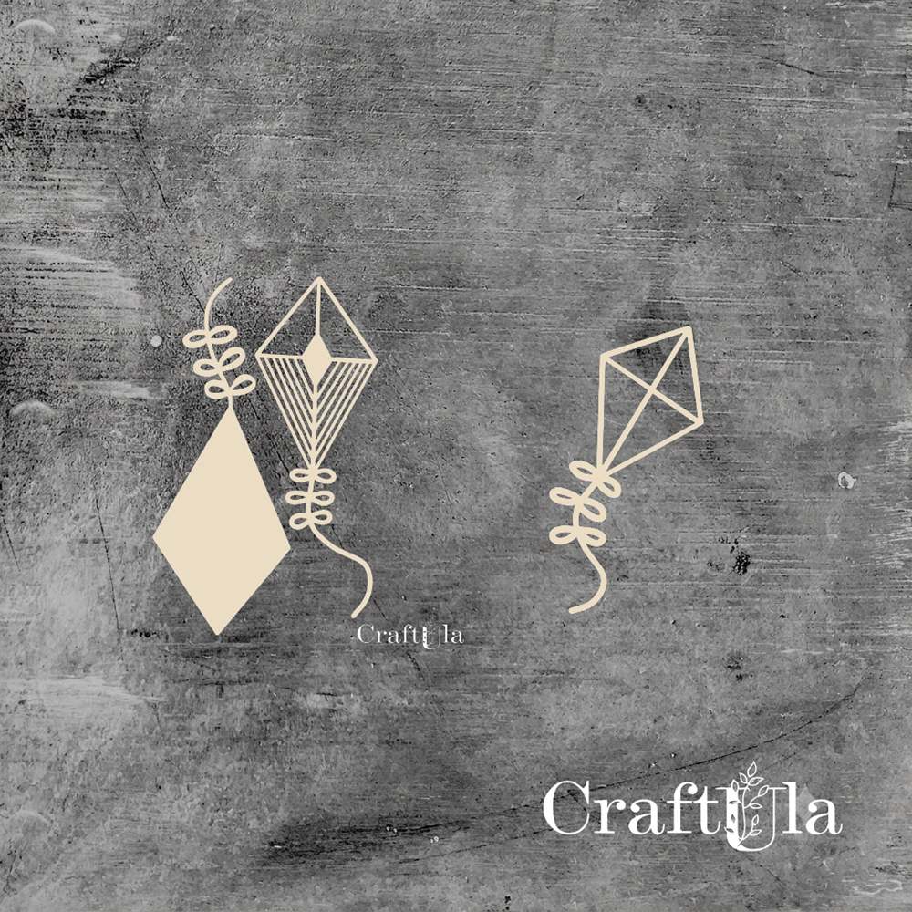 Set of Chipboard Kits (3 pcs, largest. 7x4x0,15cm)