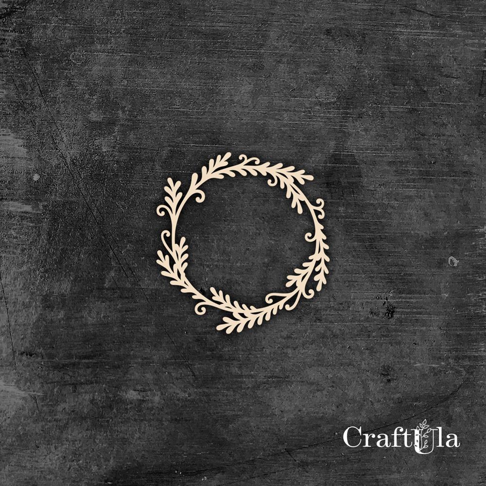 Set of Chipboard Wreaths 1818s (2 pcs, dia approx. 9cm x0,15cm)