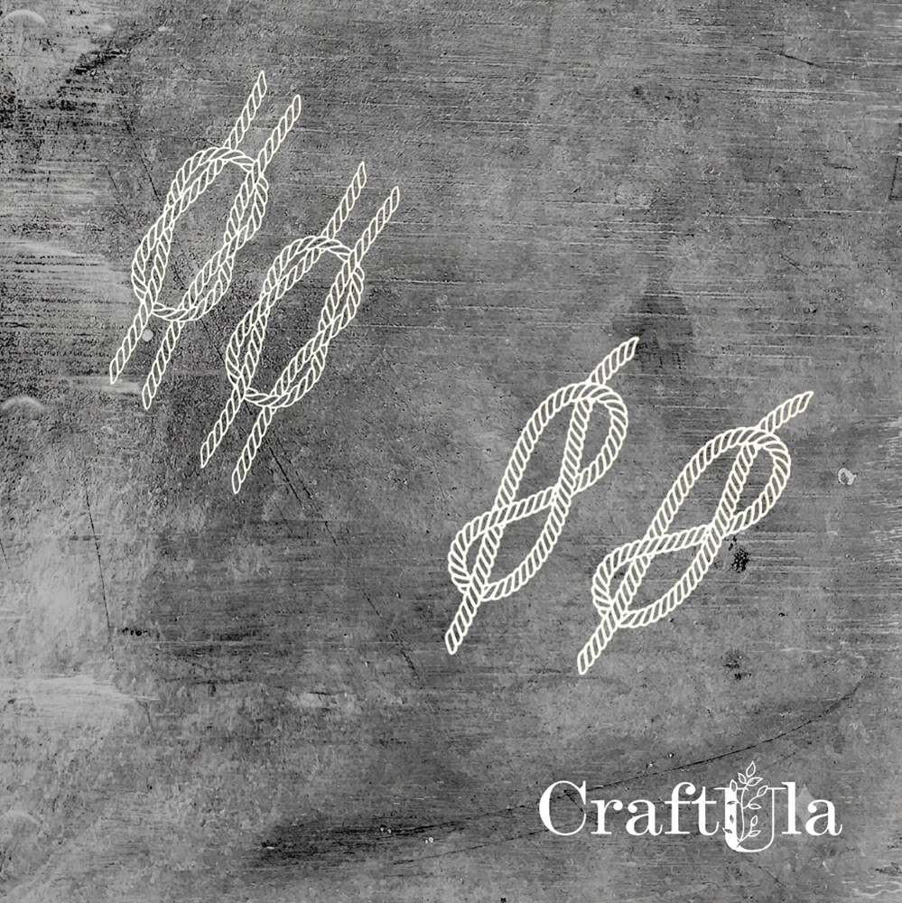 Set of Chipboard Ropes (4 pcs, 2 of each. 13,5x4,5x0,15cm)