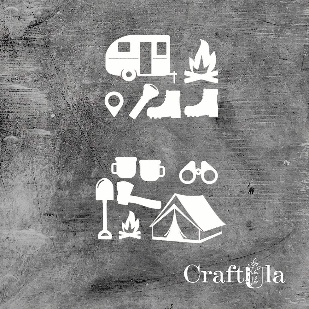 Set of Chipboard Camping 3 (largest 8x4x0,15cm) Set of Chipboard Camping 3 (largest 8x4x0,15cm)