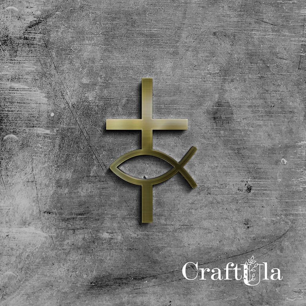 Mirrored gold plexiglass Holy Cross 63 (2 pcs, 5x7cm) Mirrored gold plexiglass Holy Cross 63 (2 pcs, 5x7cm)