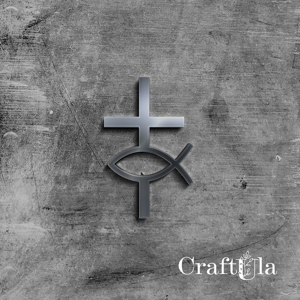 Mirrored silver plexiglass Holy Cross 63 (2 pcs, 5x7cm) Mirrored silver plexiglass Holy Cross 63 (2 pcs, 5x7cm)