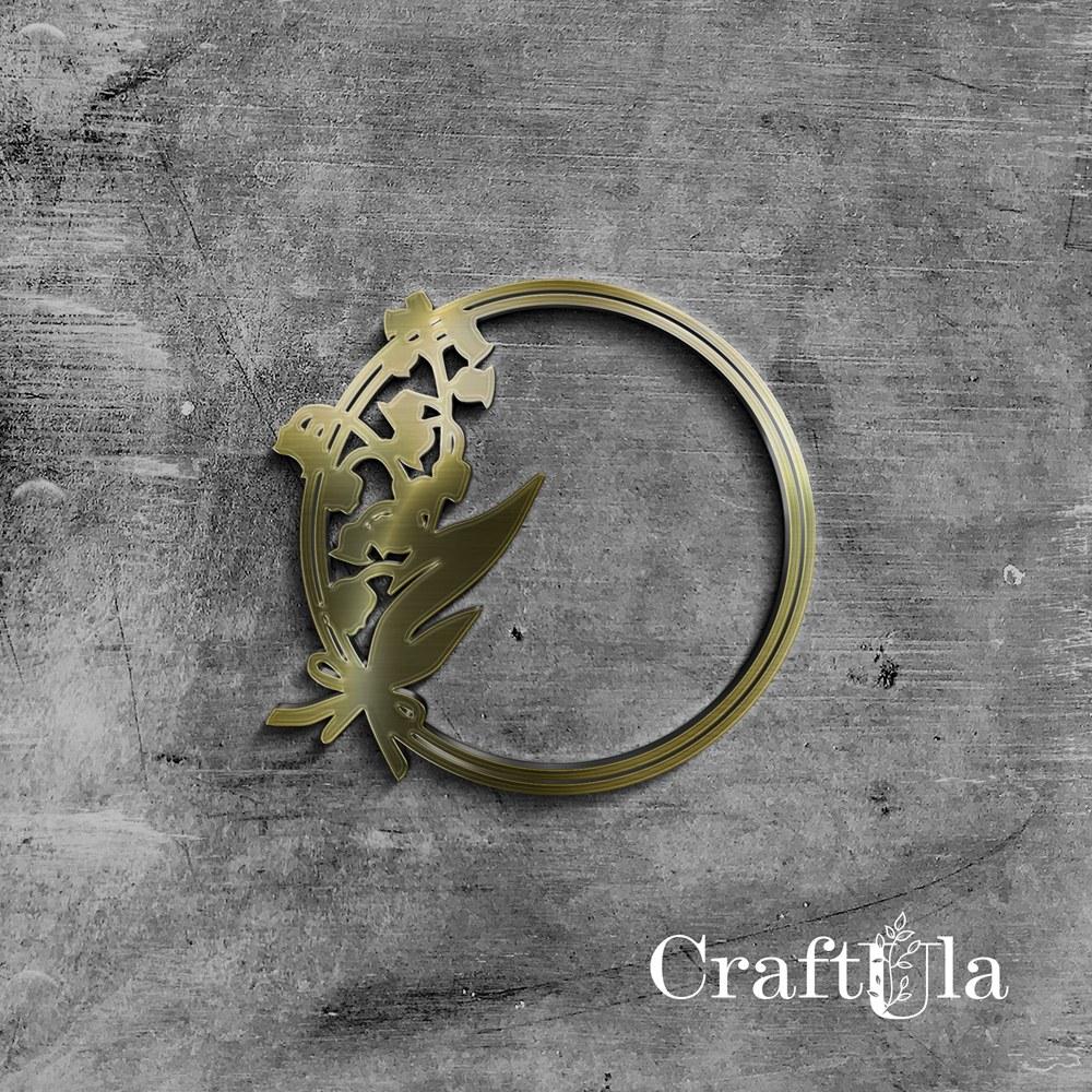 Mirrored gold plexiglass Wreath 84 (1 pcs, dia 6,5 cm) Mirrored gold plexiglass Wreath 84 (1 pcs, dia 6,5 cm)