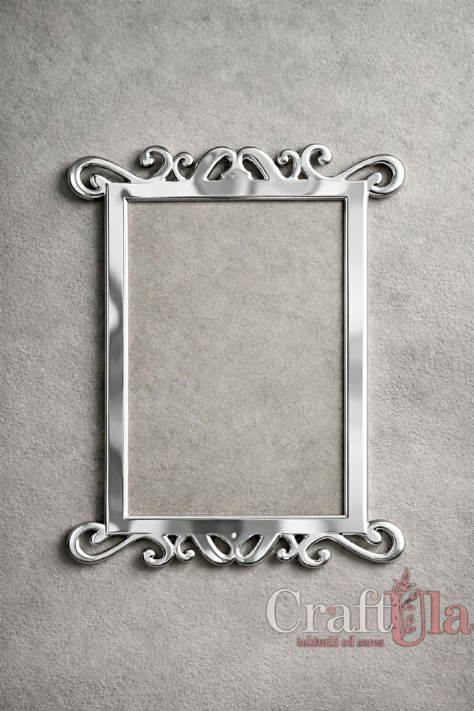 Mirrored silver plexiglass Frame 132 (1 pcs, 9x7,5cm) Mirrored silver plexiglass Frame 132 (1 pcs, 9x7,5cm)