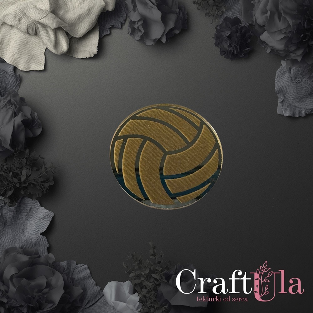 Mirrored gold plexiglass Volleyball Ball (2 pcs, 5x5cm) Mirrored gold plexiglass Volleyball Ball (2 pcs, 5x5cm)