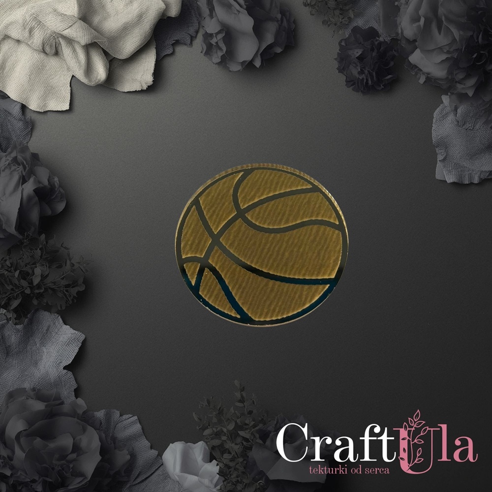 Mirrored gold plexiglass Basketball Ball (2 pcs, 5x5cm) Mirrored gold plexiglass Basketball Ball (2 pcs, 5x5cm)
