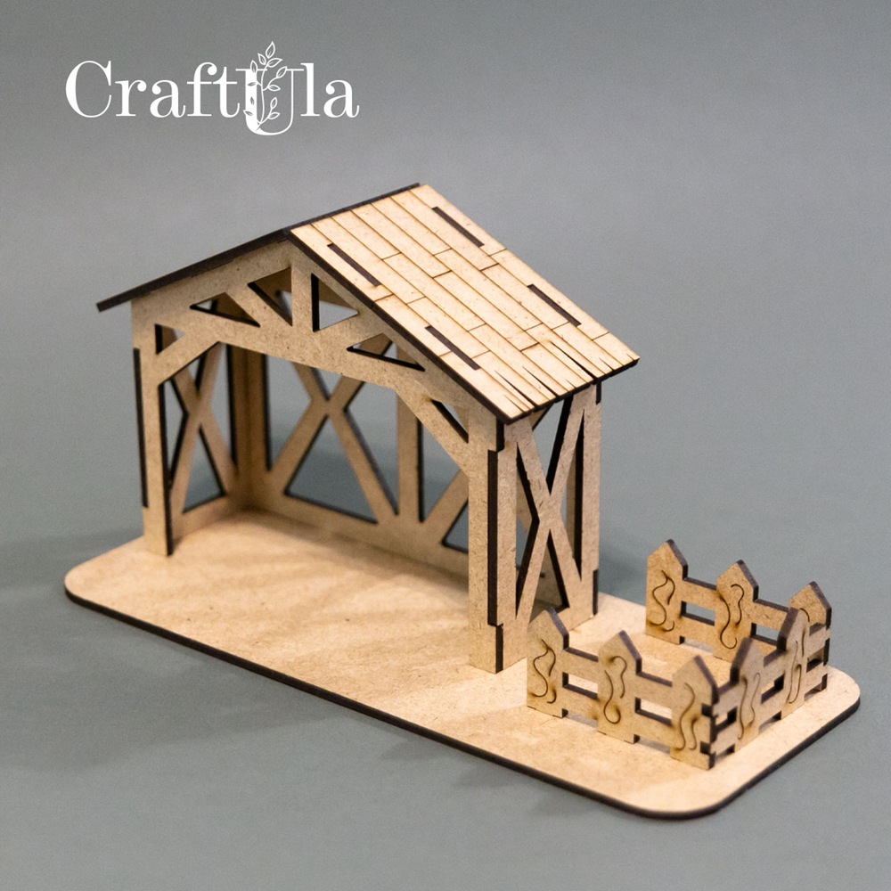 HDF Nativity scene 4 (9x10,5x0,3 cm, the whole 7,5 cm)