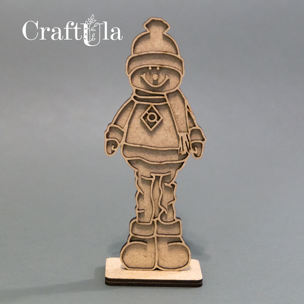 HDF Snowman 7 (22x8,5x0,3 cm +stand)