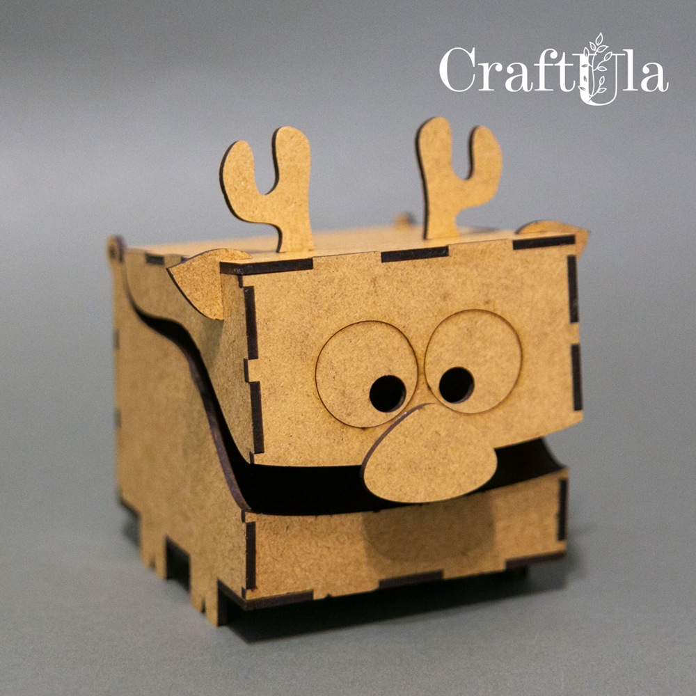 HDF Reindeer box 16 (box 10x15x10cm, thick. 0,3 cm)