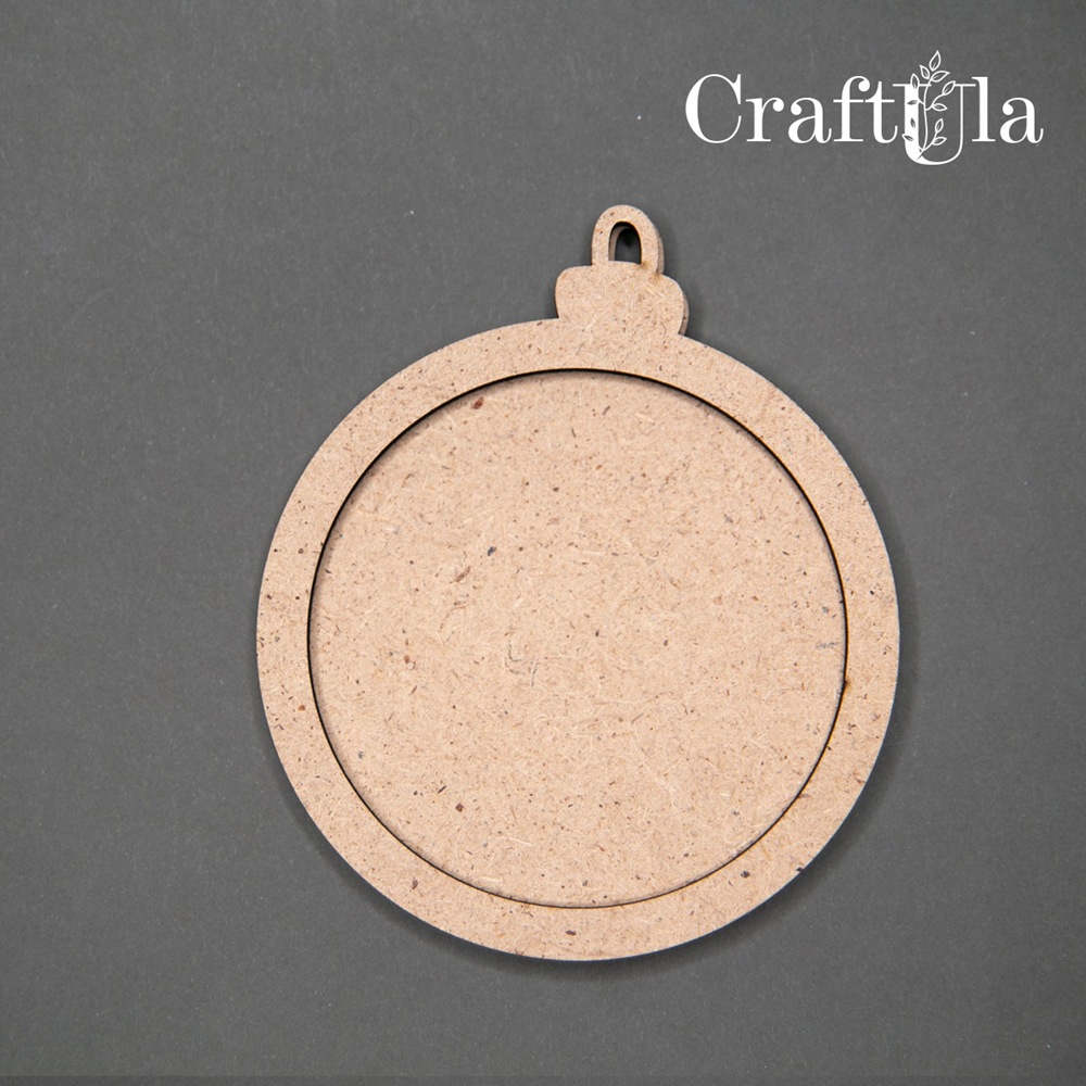 HDF Christmas bauble 18 (9x10,5x0,3 cm, the whole 7,5 cm)