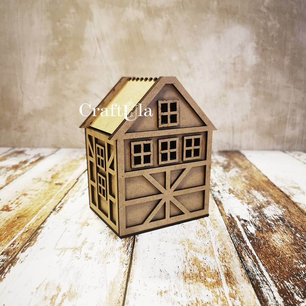HDF House 363 (14x10x10cm, thick. 0,3 cm)