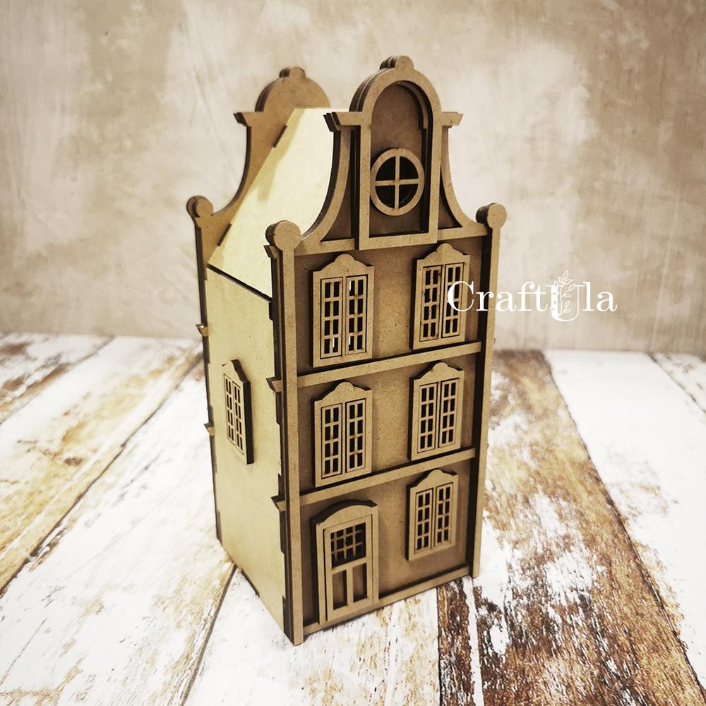 HDF Townhouse 395 – box, lantern (20x8x8cm, thick. 0,3 cm) HDF Townhouse 395 – box, lantern (20x8x8cm, thick. 0,3 cm)