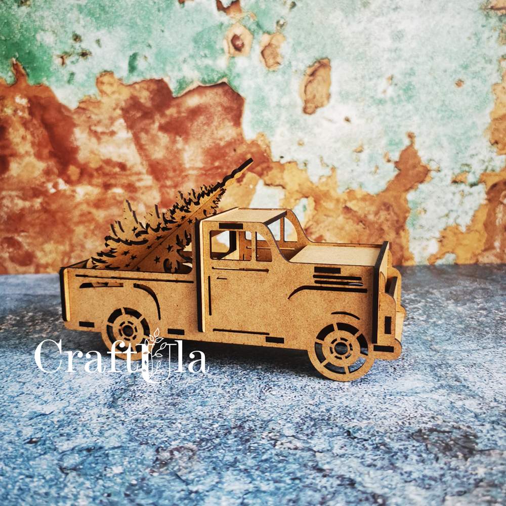 HDF Truck with a Christmas tree 481-1 (20x8x9cm; 0,3 cm) HDF Truck with a Christmas tree 481-1 (20x8x9cm; 0,3 cm)