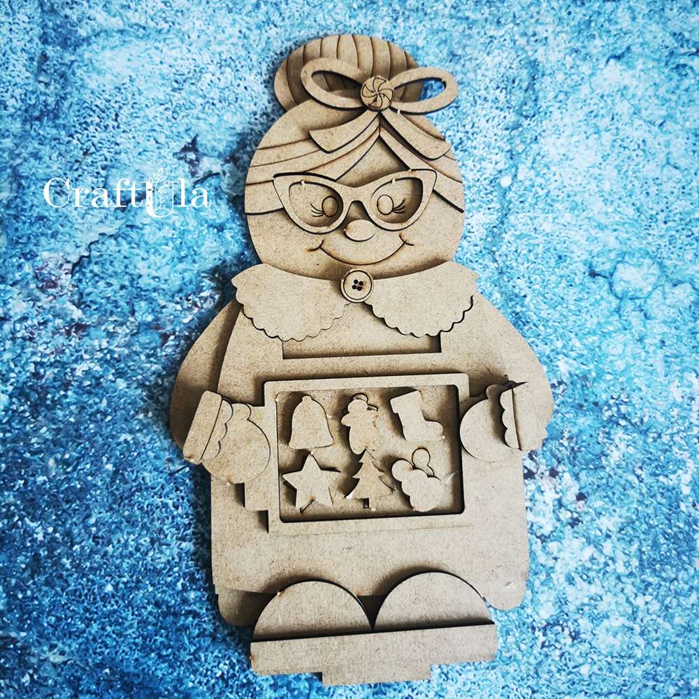 HDF Santa’s wife 483 (height around 24 cm, thick. 0,3 cm)