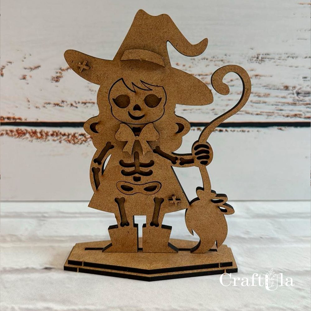 HDF witch Skeleton (height around 15 cm, thick. 0,3 cm) HDF witch Skeleton (height around 15 cm, thick. 0,3 cm)