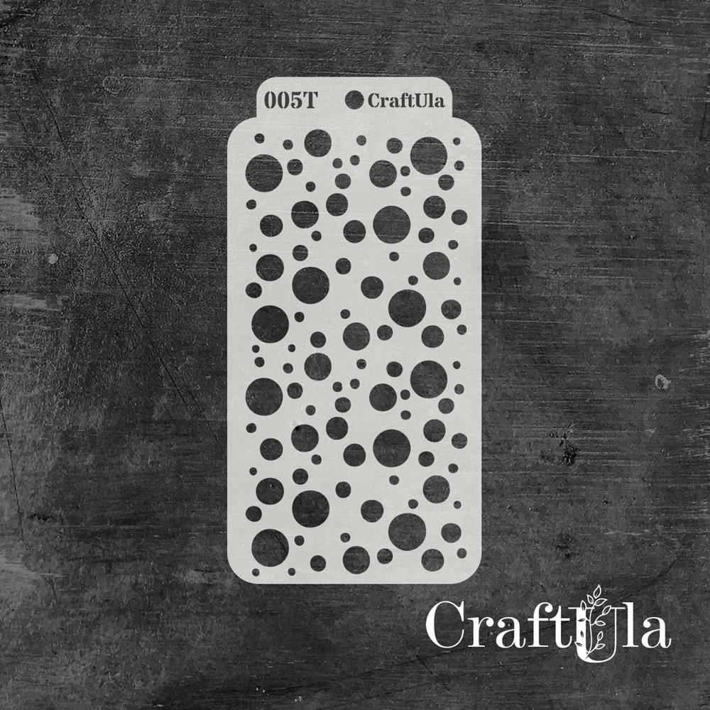 Stencil 0005T – Dots, 8x16 cm x 0,35 mm, semi-translucent