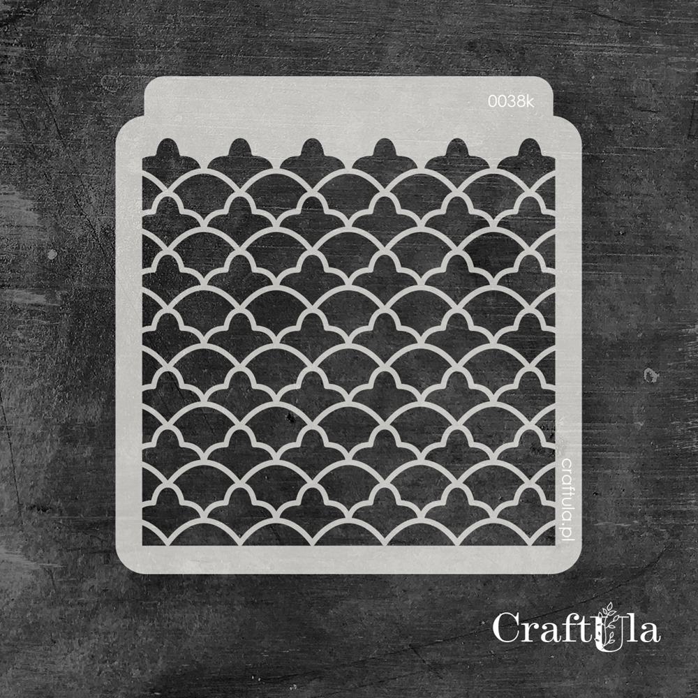 Stencil 0038k, 15x16 cm x 0,35 mm, semi-translucent