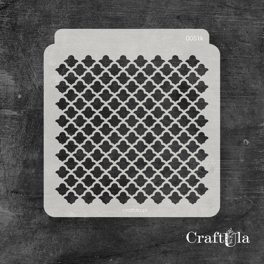 Stencil 0051k, 15x16 cm x 0,35 mm, semi-translucent