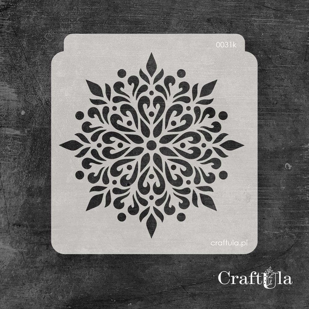 Stencil 0064k – Napkin, 15x16 cm x 0,35 mm, semi-translucent