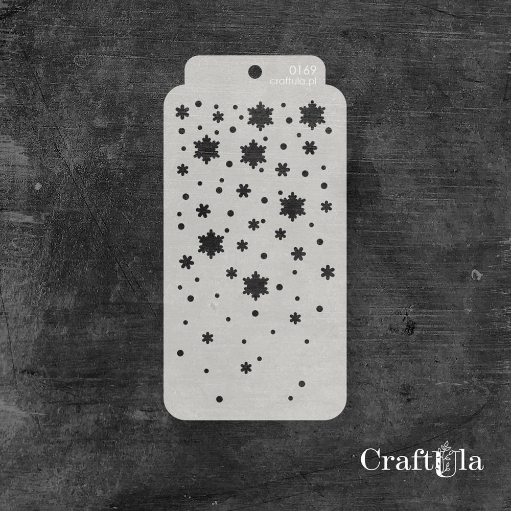 Stencil 0169 – Stars, 8x16 cm x 0,35 mm, semi-translucent