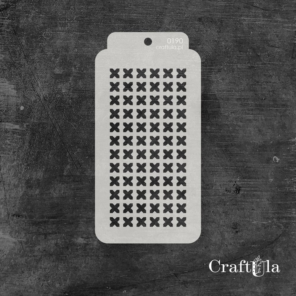 Stencil 0190 – xxxxx, 8x16 cm x 0,35 mm, semi-translucent