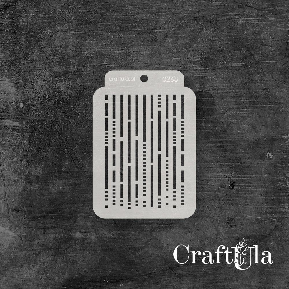 Stencil ATC 268, 8x11,5 cm x 0,35 mm, semi-translucent