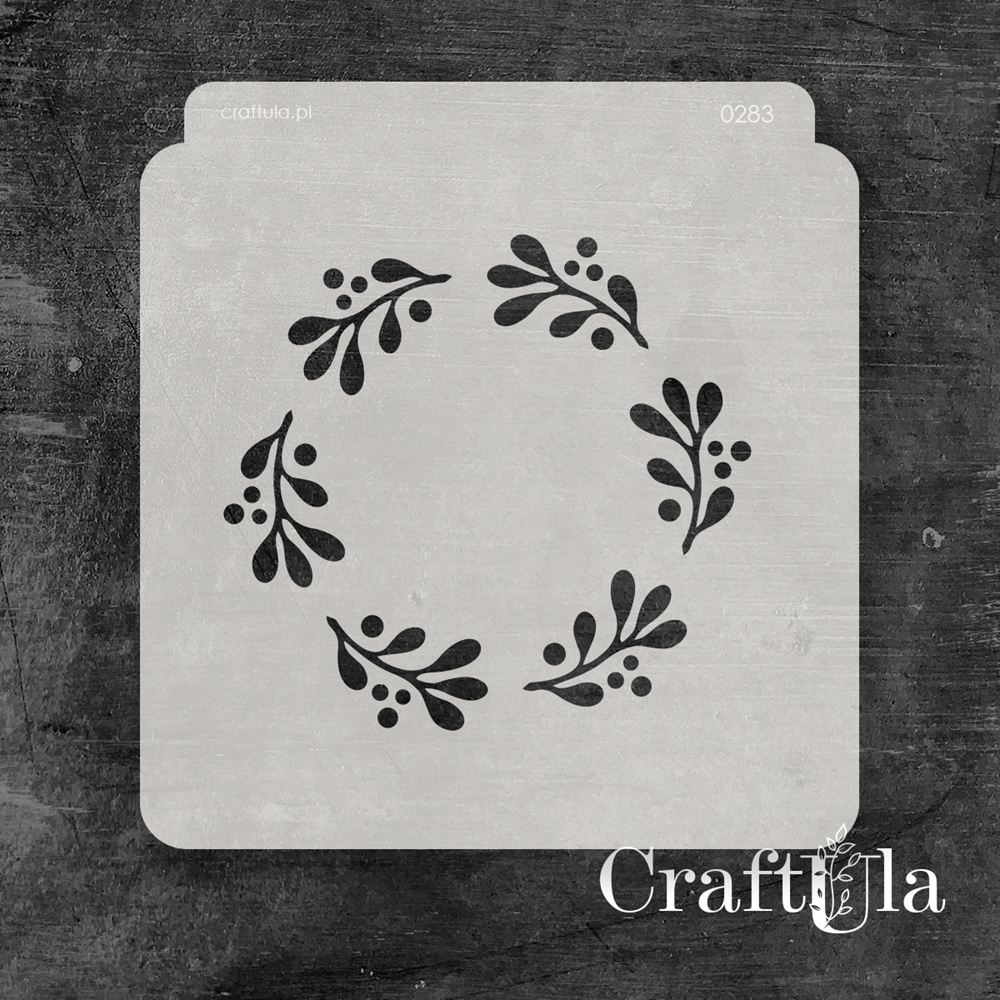 Stencil 0283, 15x16 cm x 0,35 mm, semi-translucent