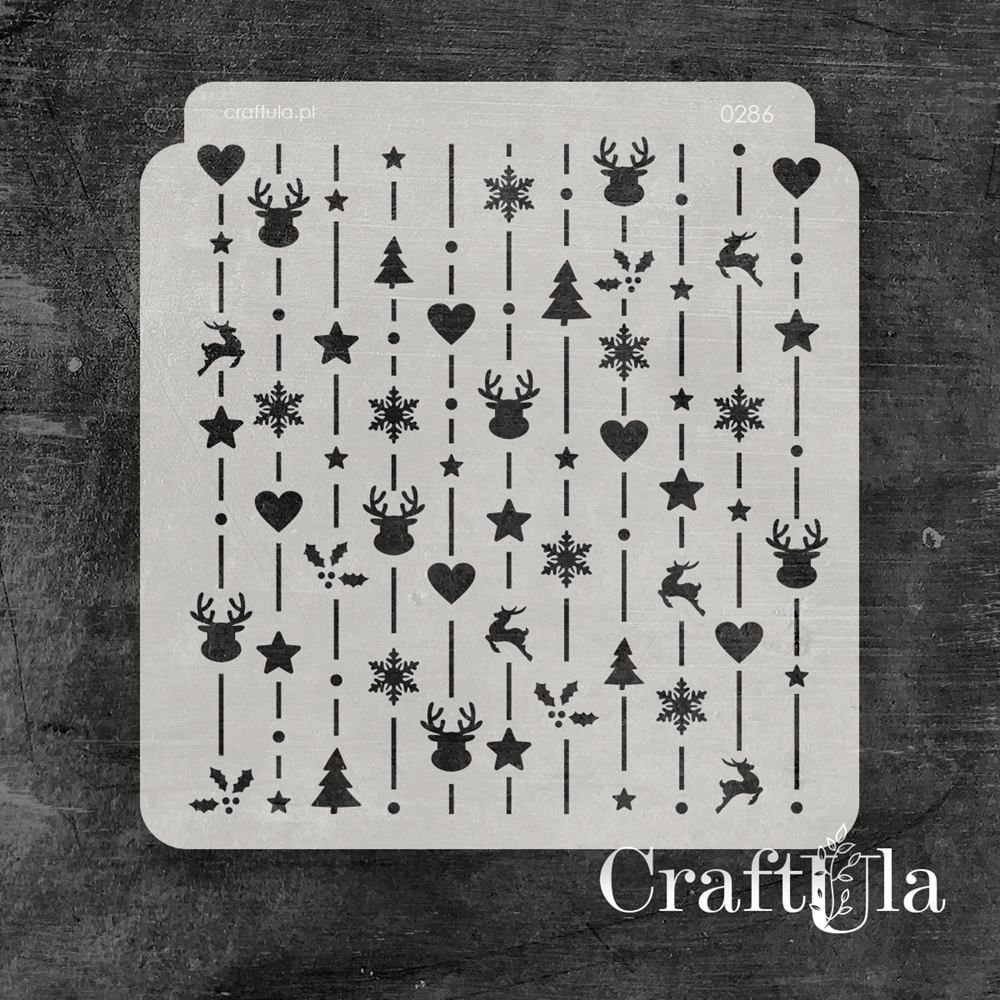 Stencil 0286, 15x16 cm x 0,35 mm, semi-translucent