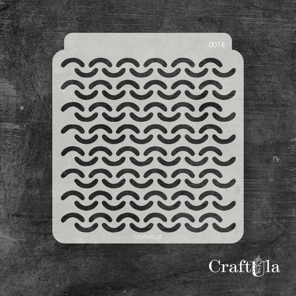 Stencil 076 – Dashes, 15x16 cm x 0,35 mm, semi-translucent