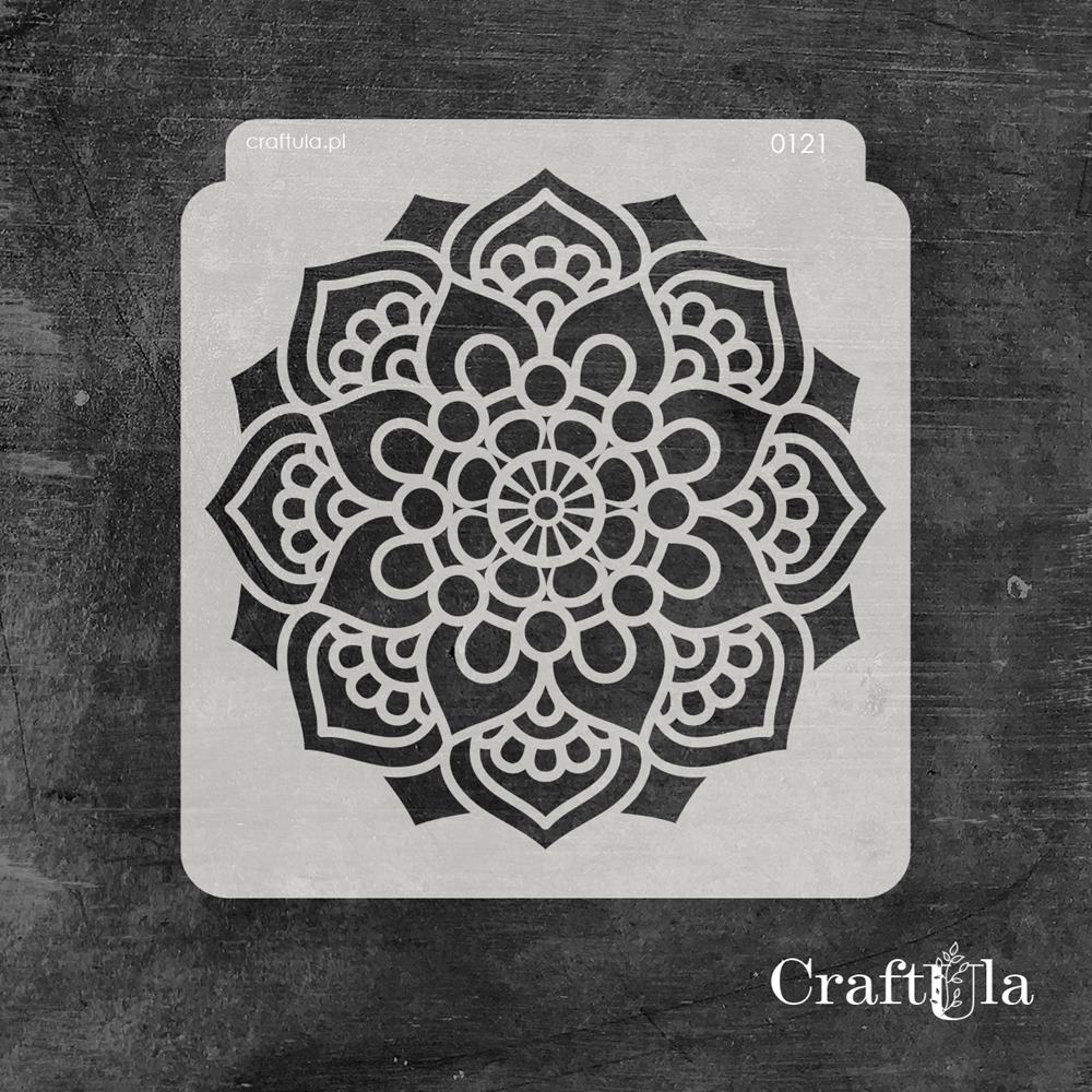 Stencil 121 – Napkin, 15x16 cm x 0,35 mm, semi-translucent