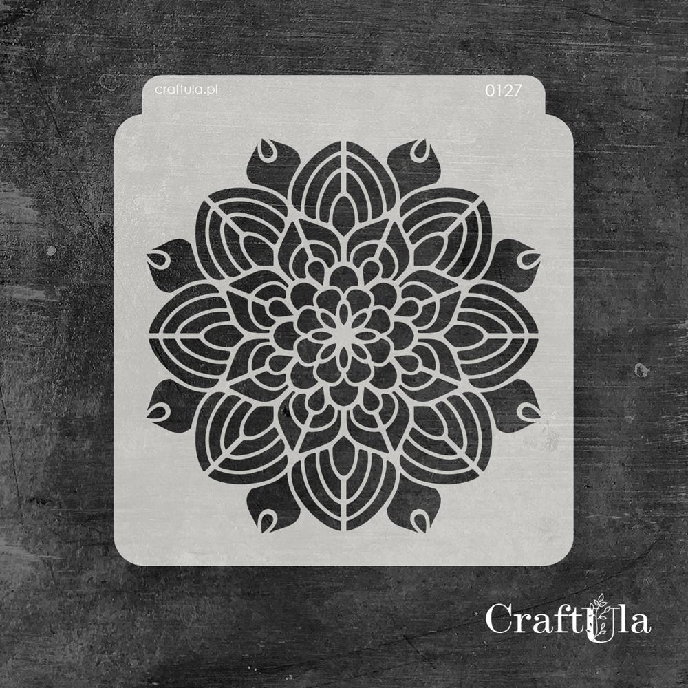 Stencil 127 – Napkin, 15x16 cm x 0,35 mm, semi-translucent