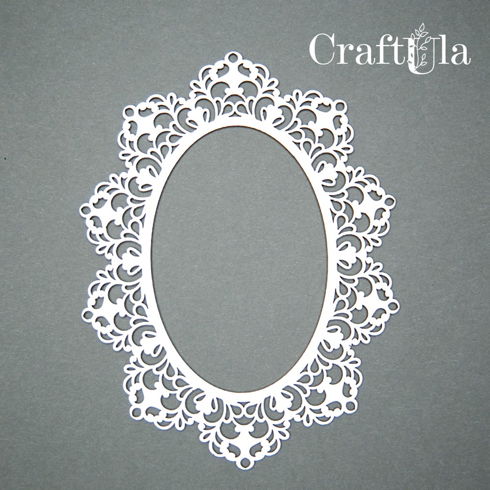 Chipboard Frame 0006S (approx. 9,5x7,5x0,15cm)