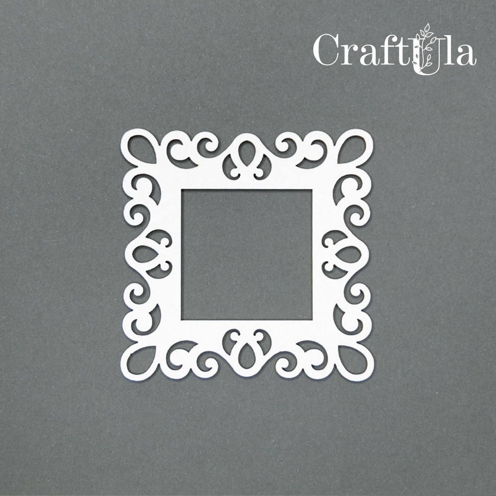 Set of Chipboard Frames 0011XS (4 pcs, approx. 6x6x0,15cm)