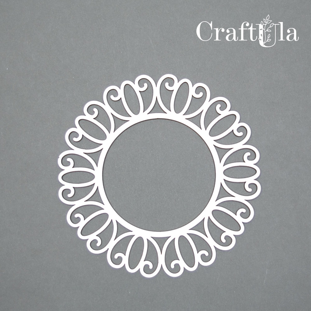 Chipboard Frame 0014L (dia approx. 14cm x0,15cm)