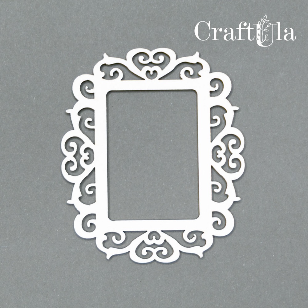 Set of Chipboard Frames 0015XS (4 pcs, approx. 6x5x0,15cm)