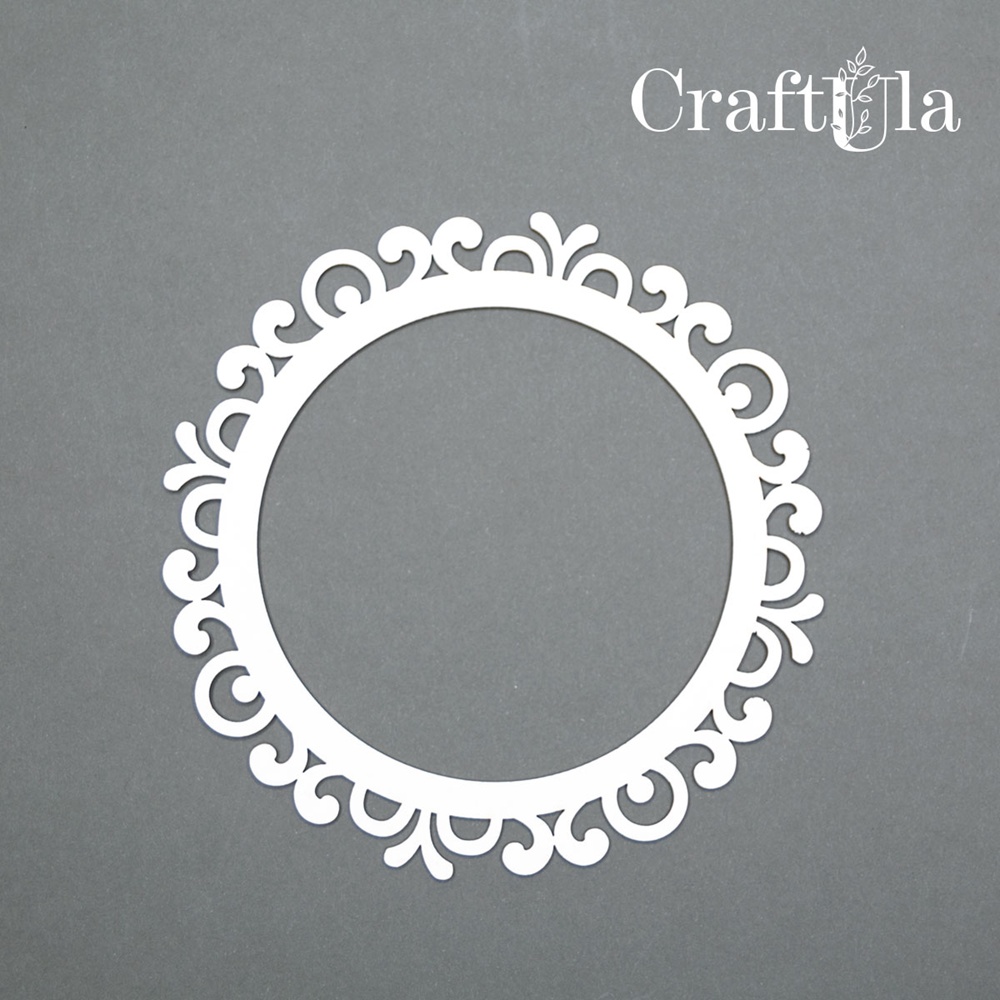 Set of Chipboard Frames 0016S (3 pcs, dia approx. 9cm x0,15cm)