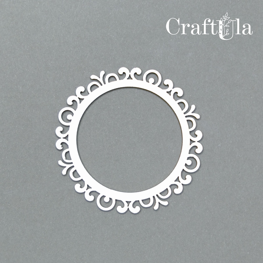 Set of Chipboard Frames 0016XS (4 pcs, dia approx. 6cm x0,15cm)