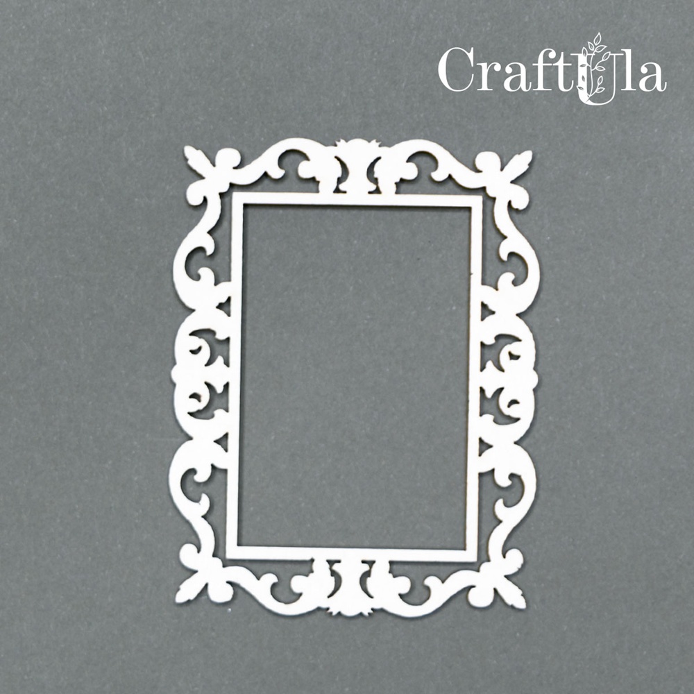 Set of Chipboard Frames 0017XS (4 pcs, approx. 6x4,5x0,15cm)