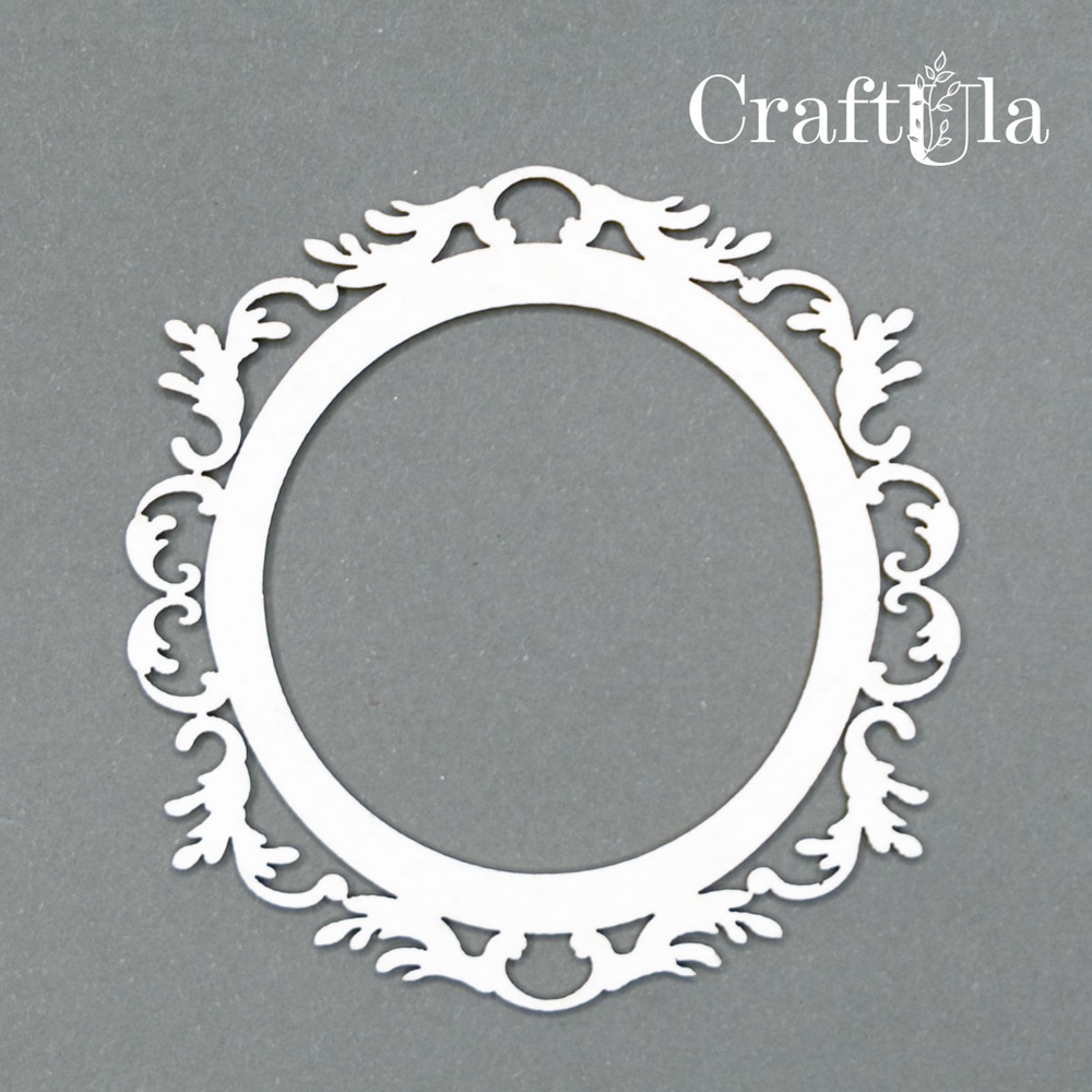 Set of Chipboard Frames 0019XS (4 pcs, dia approx. 6cm x0,15cm)