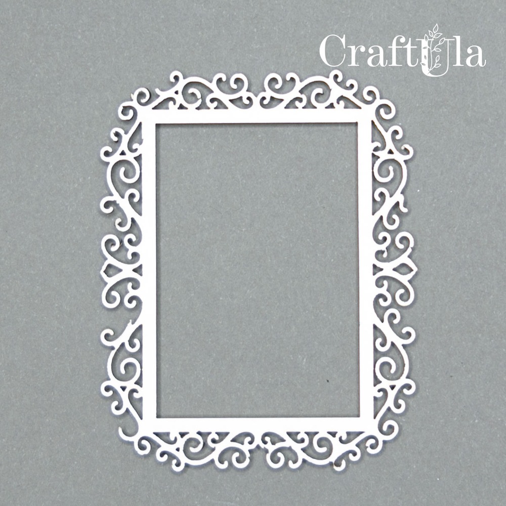 Set of Chipboard Frames 0021XS (4 pcs, approx. 6x5x0,15cm)
