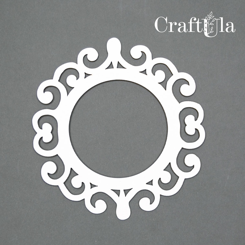 Set of Chipboard Frames 0029S (3 pcs, dia approx. 9cm x0,15cm)