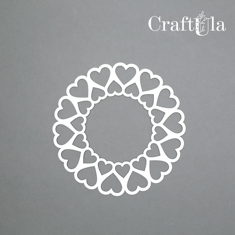 Set of Chipboard Frames 0030S (3 pcs, dia approx. 9cm x0,15cm)