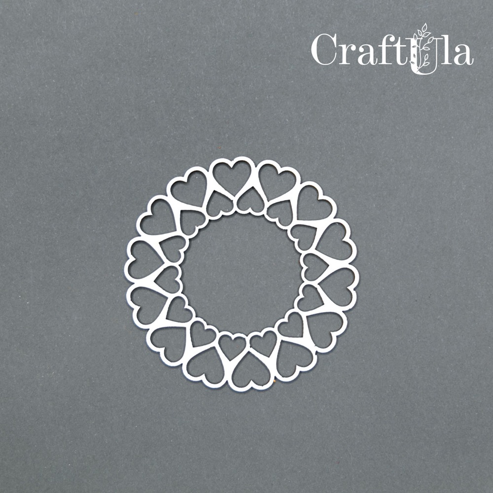 Set of Chipboard Frames 0030XS (4 pcs, dia approx. 6cm x0,15cm)