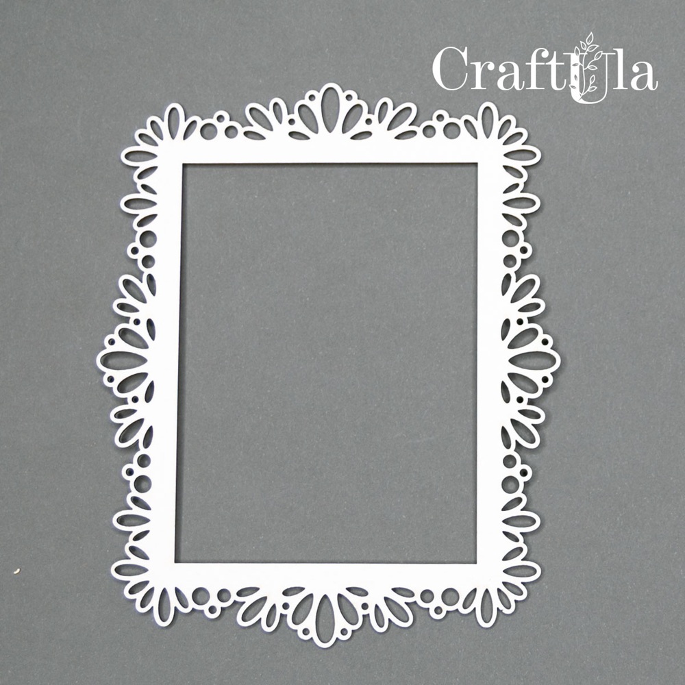 Chipboard Frame 0037L (approx. 14x11,5x0,15cm)