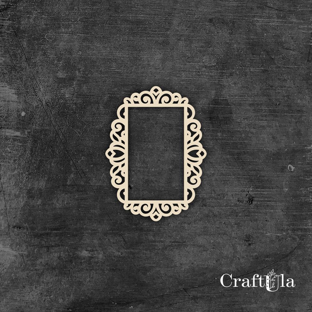 Set of Chipboard Frames 0043S (3 pcs, approx. 9x6x0,15cm)