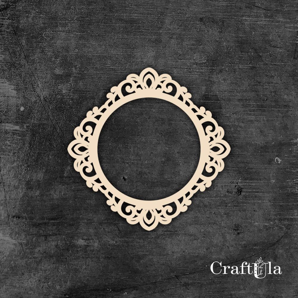 Chipboard Frame 0052L (dia approx. 14x0,15cm)