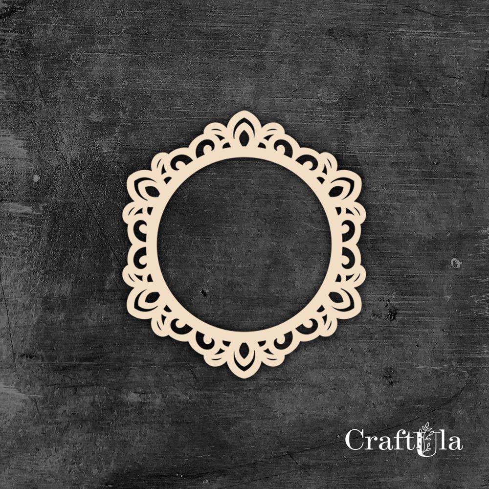 Chipboard Frame 0055L (dia approx. 14x0,15cm)