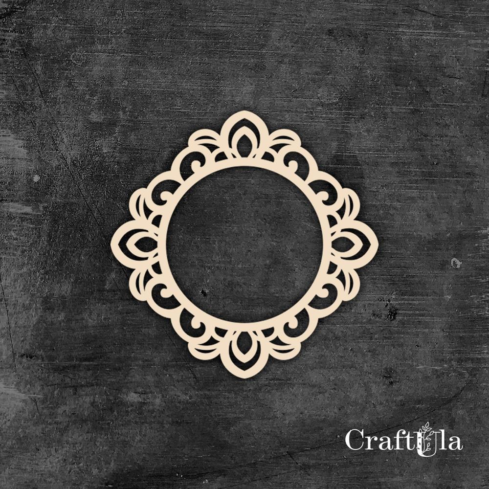 Chipboard Frame 0056L (dia approx. 14x0,15cm)